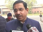 File photo of Union minister of parliamentary affairs Pralhad Joshi. File photo of Union minister of parliamentary affairs Pralhad Joshi.
