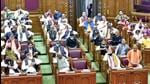 Chief minister Yogi Adityanath speaks in the Uttar Pradesh assembly during ongoing winter session. (ANI PHOTO) Chief minister Yogi Adityanath speaks in the Uttar Pradesh assembly during ongoing winter session. (ANI PHOTO)