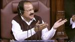 Rajya Sabha chairman M. Venkaiah Naidu conducts proceedings in the House during the winter session of Parliament in New Delhi on Wednesday. (ANI)