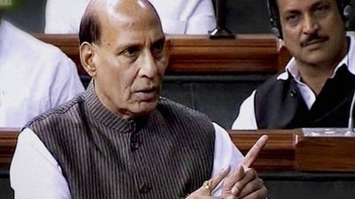 Defence minister Rajnath Singh on Tuesday indicated that achieving the target of jointness will be a top priority for the government. (PTI PHOTO.)