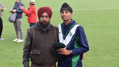 Harkirat Singh Bajwa, 17, with his father Baljit Singh Bajwa, who drives a cab in Melbourne, Australia. Harkirat Singh Bajwa, 17, with his father Baljit Singh Bajwa, who drives a cab in Melbourne, Australia.