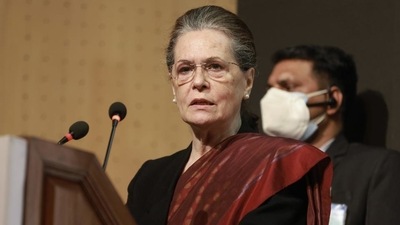 Congress president was addressing the closing ceremony of celebrations of Bangladesh Liberation War of 1971. (PTI) Congress president was addressing the closing ceremony of celebrations of Bangladesh Liberation War of 1971. (PTI)