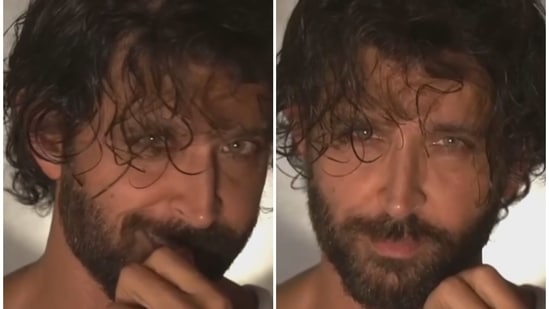549px x 309px - Hrithik Roshan's tousled hair and smoldering gaze in new video make fans  say 'killing us with hotness'. Watch | Bollywood - Hindustan Times