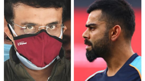 His word against his: How Virat Kohli and Sourav Ganguly's stance differ on ODI captaincy fiasco ahead of IND vs SA tour(GETTY IMAGES/HT COLLAGE) His word against his: How Virat Kohli and Sourav Ganguly's stance differ on ODI captaincy fiasco ahead of IND vs SA tour(GETTY IMAGES/HT COLLAGE)