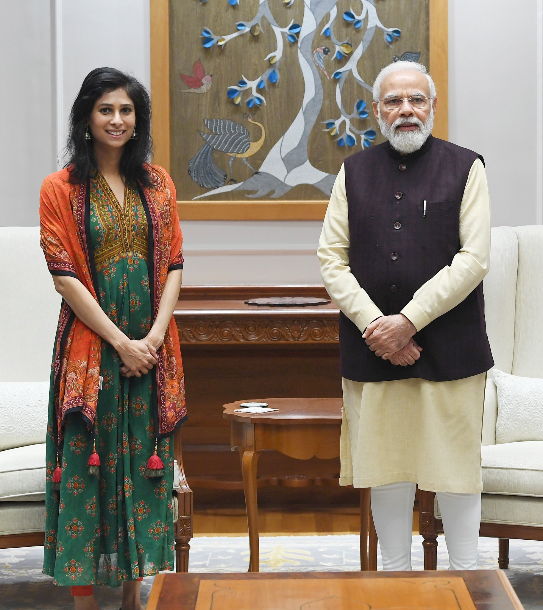 The PMO shared images of the duo meeting. (PMO Twitter)