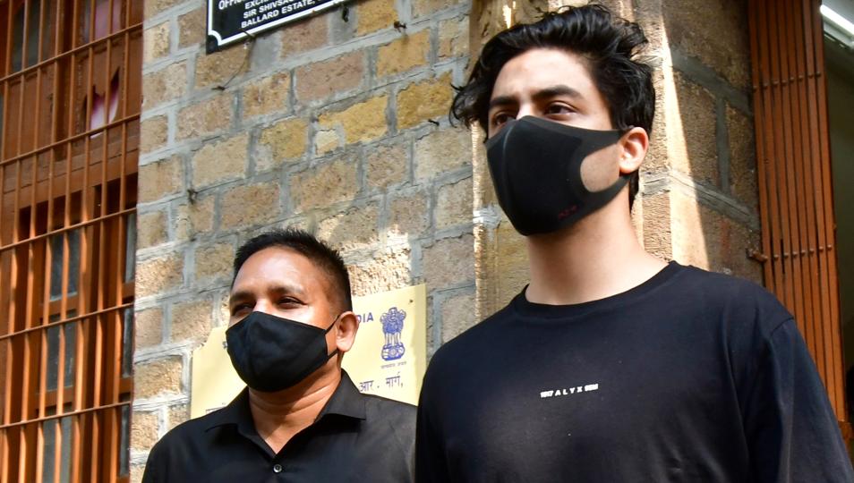 Aryan Khan, son of Bollywood actor Shah Rukh Khan, leaving after appearing at NCB office for his weekly attendance as per the Bombay High court bail orders on December 10 (ANI)