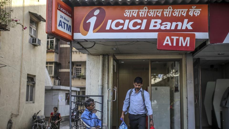 ICICI Bank has been penalised of  ₹30 lakh, while PNB has been imposed with a penalty of  ₹1.8 crore. (Dhiraj Singh/Bloomberg)
