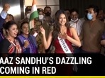 Miss Universe 2021 Harnaaz Sandhu returned back to India from Israel after winning the beauty pageant Miss Universe 2021 Harnaaz Sandhu returned back to India from Israel after winning the beauty pageant