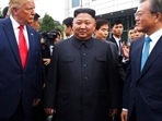 In 2018-19, Kim met Trump three times and held summits with other world leaders In 2018-19, Kim met Trump three times and held summits with other world leaders