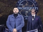 Amitabh Bachchan and Badshah on KBC 13.