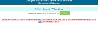 TS inter first year results 2021: While the overall pass percentage is 49%, the performance of girls is 56% and that of boys is 42%. (tsbie.cgg.gov.in)