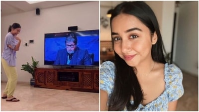 Prajakta Koli reacted to a question about her on KBC 13. Prajakta Koli reacted to a question about her on KBC 13.