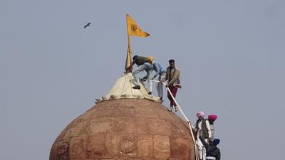 Despite raids across different states such as Delhi, Punjab and Haryana, police was never able to arrest Jugraj Singh -- the man who allegedly hoisted a religious flag at the Red Fort (AP)