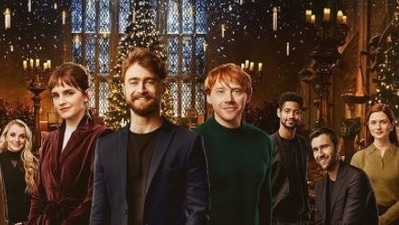 The original cast of Harry Potter in the new poster.&nbsp;