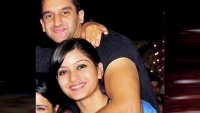 A file photo of Rahul Mukerjea, Peter Mukerjea's son from his first marriage and Sheena Bora, Indrani Mukerjea's daughter from her first marriage.&nbsp; (PTI FIle)