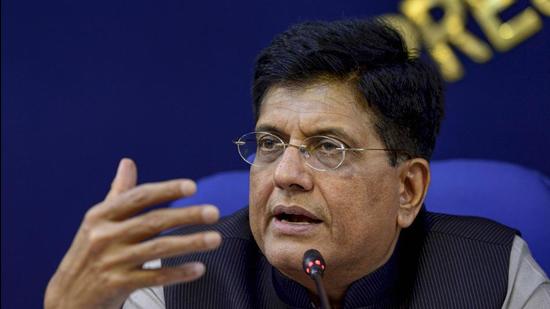 Piyush Goyal, Union minister for industries and commerce, on Thursday said that Chandigarh should set an example and lead in carbon neutrality. (PTI)
