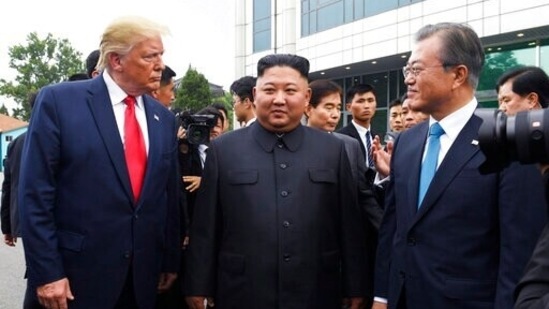 In 2018-19, Kim met Trump three times and held summits with other world leaders(AP) In 2018-19, Kim met Trump three times and held summits with other world leaders(AP)