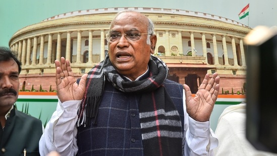 “We wanted a discussion over the incidents that took place there, especially on the SIT clearly saying that the mowing down of farmers was pre-planned, a conspiracy and it was a murder,” Congress leader Mallikarjun Kharge said.(PTI) “We wanted a discussion over the incidents that took place there, especially on the SIT clearly saying that the mowing down of farmers was pre-planned, a conspiracy and it was a murder,” Congress leader Mallikarjun Kharge said.(PTI)