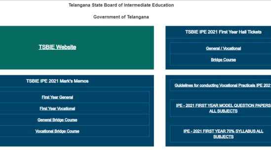 TS inter first year result 2021: The result is available on the official website tsbie.cgg.gov.in.(tsbie.cgg.gov.in)