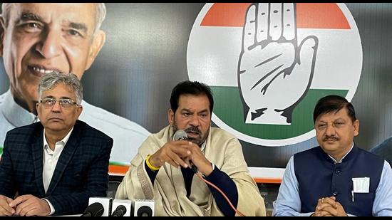 In the six years while in power at Chandigarh MC , BJP has made no efforts for the betterment of the city, said Chandigarh Congress members. (HT Photo)