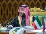 Saudi Crown Prince Mohammed bin Salman speaks during the Gulf Summit in Riyadh, Saudi Arabia.