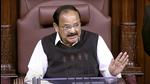 Rajya Sabha chairman M. Venkaiah Naidu conducts proceedings at the Parliament in New Delhi on Thursday. (ANI) Rajya Sabha chairman M. Venkaiah Naidu conducts proceedings at the Parliament in New Delhi on Thursday. (ANI)