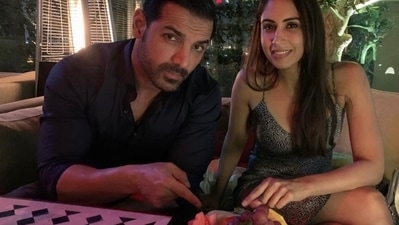 John Abraham shares pictures with wife Priya Runchal. (Instagram) John Abraham shares pictures with wife Priya Runchal. (Instagram)