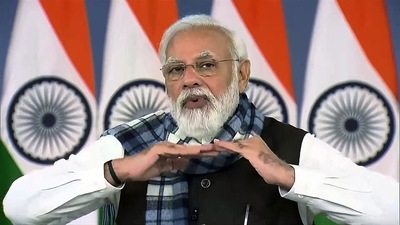 Prime Minister Narendra Modi virtually addresses the inauguration of All India Mayors' Conference, in Varanasi on Friday. (ANI) Prime Minister Narendra Modi virtually addresses the inauguration of All India Mayors' Conference, in Varanasi on Friday. (ANI)