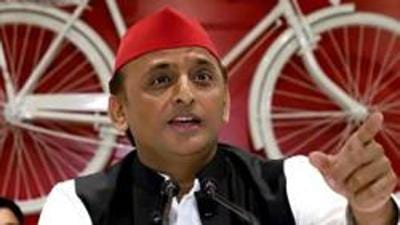 Lucknow, Oct 29 (ANI): Samajwadi Party president Akhilesh Yadav addresses a press conference at party office, in Lucknow on Friday. (ANI Photo) (Naeem Ansari) Lucknow, Oct 29 (ANI): Samajwadi Party president Akhilesh Yadav addresses a press conference at party office, in Lucknow on Friday. (ANI Photo) (Naeem Ansari)