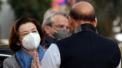 "French Defence Minister Florence Parly will be on an official visit to India on Dec 17 to strengthen Indo-French strategic and defence ties. She will call on PM Modi and hold Annual Defence Dialogue with her Indian counterpart, Rajnath Singh," French Embassy in New Delhi said in a statement. (ANI) "French Defence Minister Florence Parly will be on an official visit to India on Dec 17 to strengthen Indo-French strategic and defence ties. She will call on PM Modi and hold Annual Defence Dialogue with her Indian counterpart, Rajnath Singh," French Embassy in New Delhi said in a statement. (ANI)