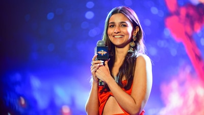 Alia Bhatt travelled to Delhi for the promotion of her upcoming film Brahmastra. (PTI) Alia Bhatt travelled to Delhi for the promotion of her upcoming film Brahmastra. (PTI)