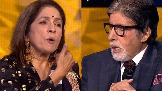 KBC 13: Neena Gupta Blames Amitabh Bachchan After She's Forced To End ...