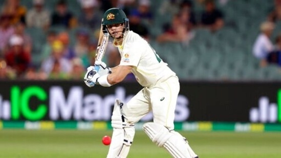 Australia's Steve Smith bats against England during their Ashes cricket test match in Adelaide, Australia, Thursday.(AP)