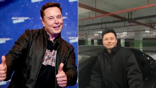 The image on left is of Elon Musk. The image of right is taken from the video that has now created the ‘doppelganger or deepfake’ debate.(AP File Photo and Twitter screengrab)