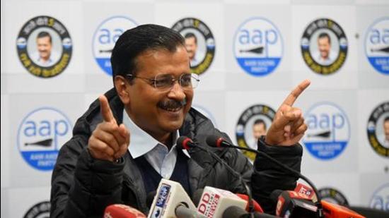 AAP national convener and Delhi chief minister Arvind Kejriwal will be in Chandigarh on December 19. (HT FIle Photo)