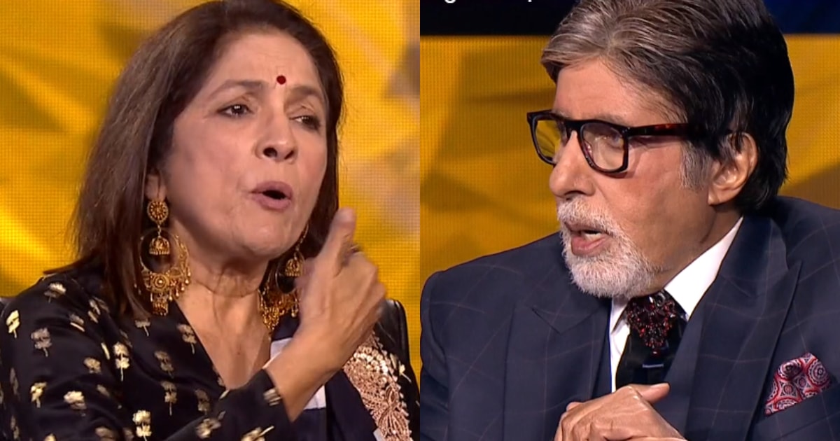 Neena Gupta appeared on KBC 13 with Gajraj Rao on Thursday night.&nbsp;