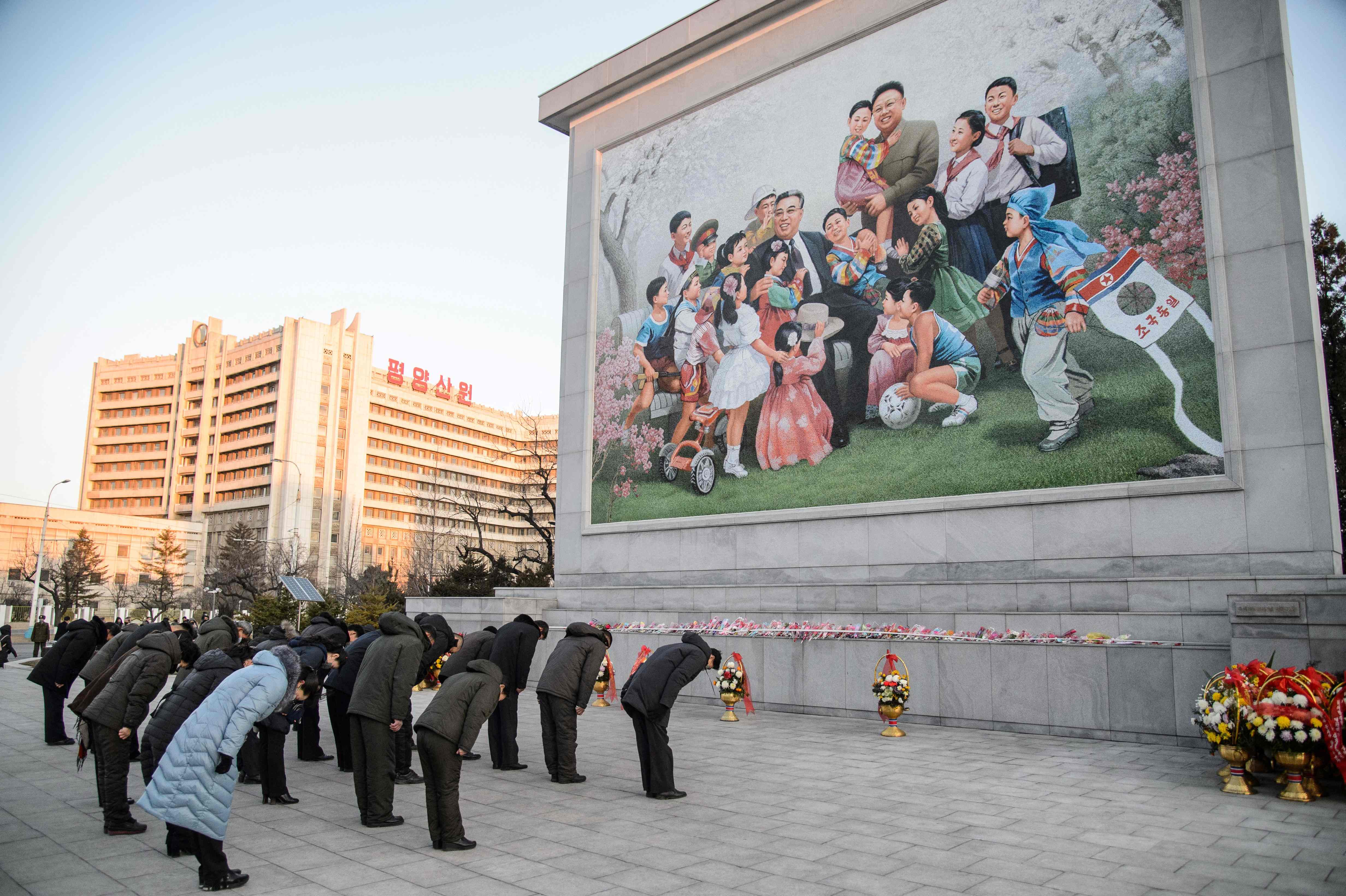 North Korea's Kim Jong Un paid his respects to his father Kim Jong Il on the 10 year anniversary of his death. (AFP Photo) North Korea's Kim Jong Un paid his respects to his father Kim Jong Il on the 10 year anniversary of his death. (AFP Photo)