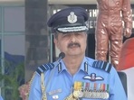 Air Chief Marshal Vivek Ram Chaudhari said India was continuously evaluating the threats from Pakistan and China and was well aware of the situation at the borders.(Photo via ANI) Air Chief Marshal Vivek Ram Chaudhari said India was continuously evaluating the threats from Pakistan and China and was well aware of the situation at the borders.(Photo via ANI)