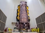 The James Webb Space Telescope is secured on top of the Ariane 5 rocket that will launch it to space from Europe's Spaceport in French Guiana.&nbsp;