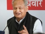 A file photo of Rajasthan chief minister Ashok Gehlot in Jaipur. (HT archives)