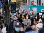 Britain is witnessing around 700 to 800 hospital admissions every day for the last seven days.(AFP) Britain is witnessing around 700 to 800 hospital admissions every day for the last seven days.(AFP)