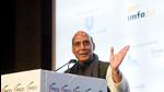 Defence minister Rajnath Singh addresses the 94th Annual General Body Meeting of FICCI, in New Delhi on Saturday. (ANI) Defence minister Rajnath Singh addresses the 94th Annual General Body Meeting of FICCI, in New Delhi on Saturday. (ANI)