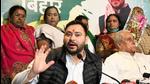RJD leader Tejashwi Yadav during a press conference at party office in Patna on Saturday. (Santosh Kumar/ht photo) RJD leader Tejashwi Yadav during a press conference at party office in Patna on Saturday. (Santosh Kumar/ht photo)
