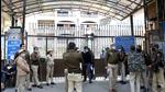 Security personnel outside Rohini Court after a explosion was reported from the area, in New Delhi, India, on Thursday, December 9, 2021. (HT Photo) Security personnel outside Rohini Court after a explosion was reported from the area, in New Delhi, India, on Thursday, December 9, 2021. (HT Photo)