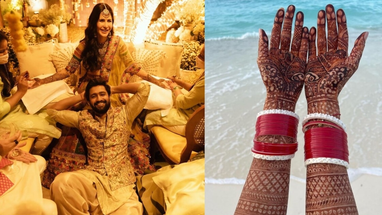 Katrina Kaif da un vistazo de su destino de luna de miel con una nueva imagen de Mehndi, los fanáticos intentan encontrar el nombre de...