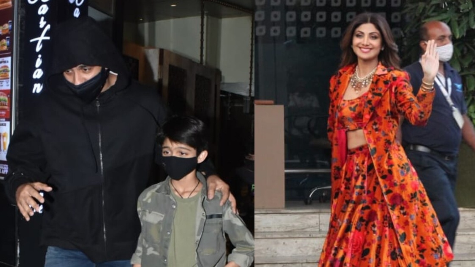 Shilpa Shetty Or Salman Khan Sex Vid - Raj Kundra makes a rare appearance with son Viaan; Shilpa Shetty out of  Mumbai for a wedding. See pics | Bollywood - Hindustan Times