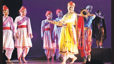 Vijay Tendulkar’s iconic play Gashiram Kotwal, which was written in 1972, begins its golden jubilee year. The play was directed by Jabbar Patel and Mohan Agashe played Nana Phadnavis. (HT PHOTO) Vijay Tendulkar’s iconic play Gashiram Kotwal, which was written in 1972, begins its golden jubilee year. The play was directed by Jabbar Patel and Mohan Agashe played Nana Phadnavis. (HT PHOTO)