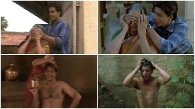 Swades borrowed a lot of the storyline, characters and even production design from a 90's TV anthology, Love Stories. Swades borrowed a lot of the storyline, characters and even production design from a 90's TV anthology, Love Stories.