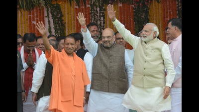 The BJP has long been considered an upper-caste-dominated party by those who study it. (Ashok Dutta/HTPhoto) The BJP has long been considered an upper-caste-dominated party by those who study it. (Ashok Dutta/HTPhoto)