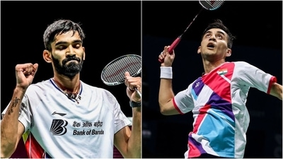 Kidambi Srikanth and Lakshya Sen will face on for a place in the final of men's singles. (AP/Twitter) Kidambi Srikanth and Lakshya Sen will face on for a place in the final of men's singles. (AP/Twitter)